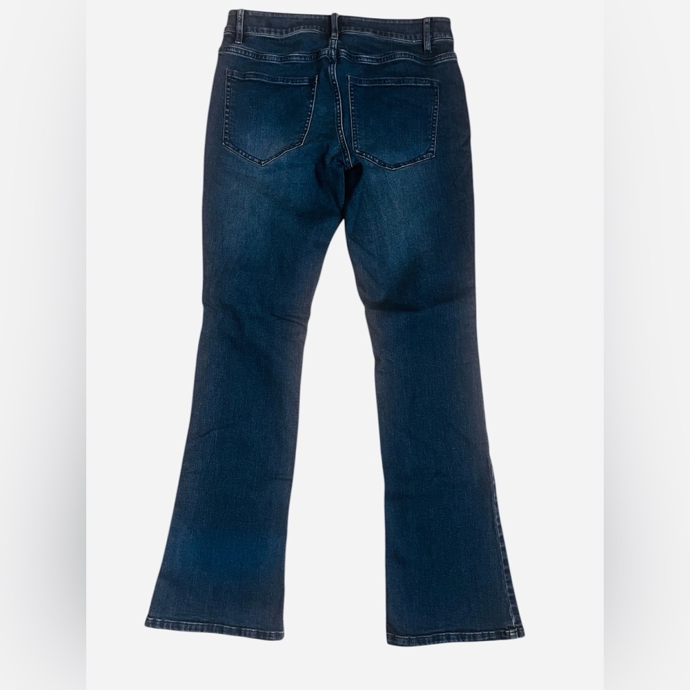 J. Jill Authentic Fit Boot Cut Jeans - Dark Blue Sz 2 - Picture 4 of 9